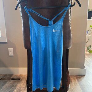 EUC Nike DRI-FIT Strappy Light Blue Workout Tank Size Med